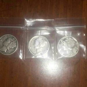 3 silver dimes one is 1941 an the other 2 is 1943